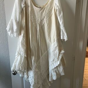 Vintage 70s Josefa Cream / white Lace Dress